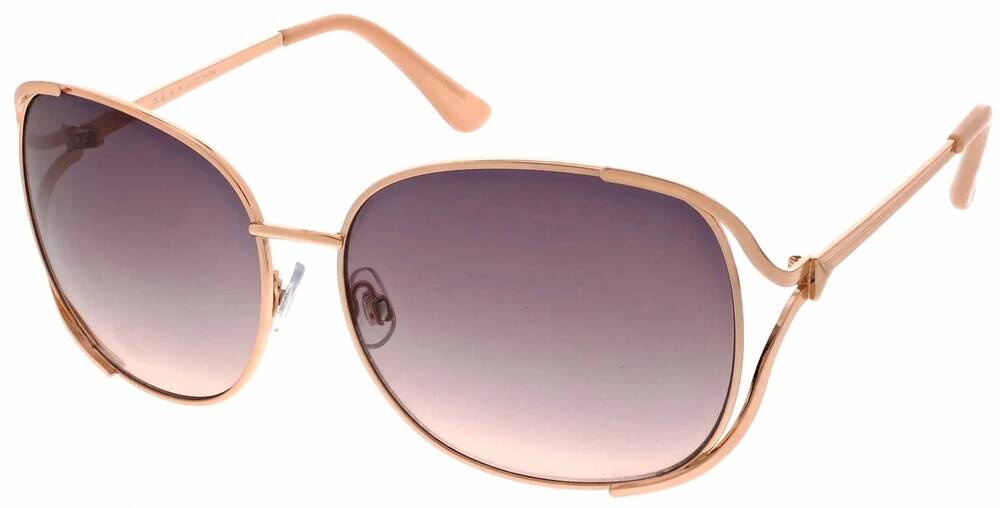 NEW SEAN JOHN women's large oval sunglasses in gold lord & taylor